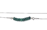 Emerald Necklace, Gemstone Bar Necklace, Dainty Necklace, Minimalist Jewelry, May Birthstone Necklace, Layering Necklace, Healing Jewelry