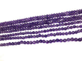 Natural Amethyst Gemstone Beads, Jewelry Supplies for Jewelry Making, Wholesale Gemstone Beads, 13.5" Strand, 4-5mm