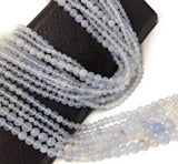 Natural Chalcedony Gemstone Beads, Jewelry Supplies for Jewelry Making, Wholesale Gemstone Beads, 13.5" Strand