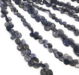 Natural Iolite Beads, Gemstone Beads, Wholesale Beads, Bulk Beads, Jewelry Making Supplies, 8"" Strand