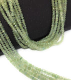 Natural Prehnite Beads, Gemstone Beads, Bulk Wholesale Beads for Jewelry Making, Jewelry Supplies, 13"Strand