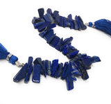 Lapis Lazuli Gemstone Beads, Natural Rough Lapis Lazuli Polished Beads, Jewelry Supplies for Jewelry Making, Wholesale Beads, 8" Strand