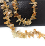 Citrine Gemstone Beads - Rough Polished, Citrine Beads, Jewelry Supplies for Jewelry Making, Bulk Beads, 8mm - 16mm, 7.75" Strand