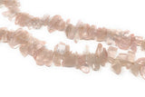 Rose Quartz Beads, Natural Rose Quartz Gemstone Beads - Rough Polished, Jewelry Supplies for Jewelry Making, Wholesale Beads, 8" Strand