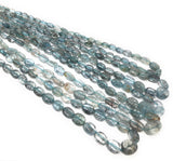 Moss Aquamarine Beads, Gemstone Beads, Moss Aquamarine Smooth Oval Beads , Jewelry Supplies for Jewelry Making, Wholesale Beads,