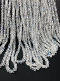 16" Rainbow Moonstone Beads, Moonstone Gemstone Beads, Wholesale Bulk Beads, AAA+ Quality, 3-5mm