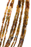 Natural Petro Tourmaline Beads, Gemstone Beads, Tourmaline Brick Beads, Wholesale Bulk Beads, AAA Quality - 4x3mm - 9x5mm , 13" Strand