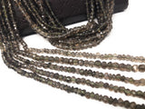 Natural Smokey Quartz Gemstone Beads, Jewelry Supplies for Jewelry Making, Wholesale Bulk Gemstone Beads, 12.5" Strand