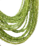 Natural Peridot Gemstone Beads, Genuine Gemstone Wholesale Beads, Bulk Beads for Jewelry Making, 3.5mm- 4mm Beads, 12.5" Strand