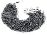 Labradorite Gemstone Beads, Bulk Wholesale Beads for Jewelry Making, Blue Flash Labradorite Beads , 3.5-4mm , 13.25" Strand