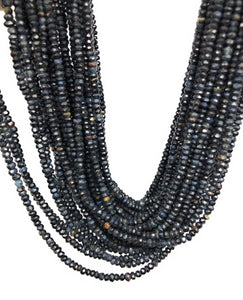 Black Tigers Eye Beads, Gemstone Beads, Jewelry Supplies for Jewelry Making, Wholesale Beads, Bulk Beads, 3-4mm , 13.5" Strand