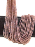Pink / Purple Chalcedony Beads, Gemstone Beads, Jewelry Supplies for Jewelry Making, Wholesale Beads, Bulk Beads, 3.5- 4.5mm, 13" Strand