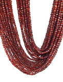 Garnet Gemstone Beads, Mozambique Garnet Beads, Jewelry Supplies for Jewelry Making, Wholesale Beads, Bulk Beads, 3.5-4mm , 12.5" Strand