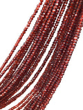 Garnet Gemstone Beads, Mozambique Garnet Beads, Jewelry Supplies for Jewelry Making, Wholesale Beads, Bulk Beads, 3.5-4mm , 12.5" Strand