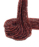 Garnet Gemstone Beads, Mozambique Garnet Beads, Jewelry Supplies for Jewelry Making, Wholesale Beads, Bulk Beads, 3 -3.5mm , 12.5" Strand