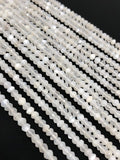 White Moonstone Beads, Gemstone Beads, Jewelry Supplie for Jewelry Making, Wholesale Beads, Bulk Beads, AAA Quality 13" Strand