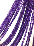 Natural Amethyst Beads, Jewelry Making Supplies, Wholesale Beads, Gemstone Beads, Bulk Beads, 4mm-4.5mm, 13" Strand