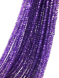 Natural Amethyst Beads, Jewelry Making Supplies, Wholesale Beads, Gemstone Beads, Bulk Beads, 4mm-4.5mm, 13" Strand