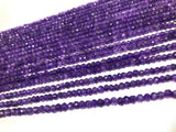 Natural Amethyst Beads, Jewelry Making Supplies, Wholesale Beads, Gemstone Beads, Bulk Beads, 4mm-4.5mm, 13" Strand