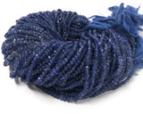 Natural Iolite Faceted Beads, Gemstone Beads, Wholesale Beads, Bulk Beads, AA Quality, 4-4.5mm, 13" Strand