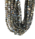 Natural Labradorite Gemstone Beads, Bulk Wholesale Beads for Jewelry Making, 6-7mm, 14" Strand