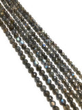 Natural Labradorite Gemstone Beads, Bulk Wholesale Beads for Jewelry Making, 6-7mm, 14" Strand
