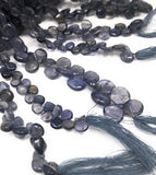 Natural Iolite Beads, Gemstone Beads, Wholesale Beads, Bulk Beads, Jewelry Making Supplies, 8"" Strand