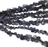 Natural Iolite Beads, Gemstone Beads, Wholesale Beads, Bulk Beads, Jewelry Making Supplies, 8"" Strand