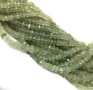 Natural Prehnite Beads, Gemstone Beads, Bulk Wholesale Beads for Jewelry Making, Jewelry Supplies, 13"Strand