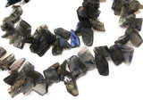 Labradorite Gemstone Beads, Natural Rough Polished Labradorite Beads, Wholesale Beads, Bulk Beads, 8" Strand