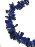 Lapis Lazuli Gemstone Beads, Natural Rough Lapis Lazuli Polished Beads, Jewelry Supplies for Jewelry Making, Wholesale Beads, 8" Strand