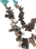 Multi Rutile Beads - Rough Polished, Gemstone Beads, Jewelry Supplies for Jewelry Making, Wholesale Beads, Bulk Beads, 8" Strand