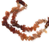 Natural Carnelian Beads - Rough Polished, Carnelian Gemstone Beads, Jewelry Supplies for Jewelry Making, Bulk Wholesale Beads, 8" Strand