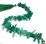 Natural Green Onyx Beads - Rough Polished , Gemstone Beads, Wholesale Beads, Bulk Beads, Jewelry Making for Jewelry Supplies, 8" Strand