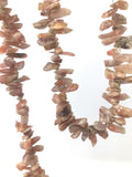 Natural Sunstone Beads - Rough Polished, Gemstone Beads, Jewelry Supplies for Jewelry Making, Wholesale Beads, Bulk Beads, 8" Strand