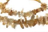 Citrine Gemstone Beads - Rough Polished, Citrine Beads, Jewelry Supplies for Jewelry Making, Bulk Beads, 8mm - 16mm, 7.75" Strand