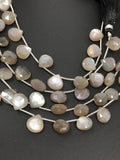 Gray Moonstone Beads, Gemstone Beads, Jewelry Supplies for Jewelry Making, Wholesale Bulk Beads, 9-10mm, 8" Strand