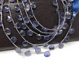 Natural Iolite Beads, Gemstone Beads, Wholesale Beads, Bulk Beads, Jewelry Making Supplies, 8.5mm -9.5mm, 8" Strand