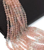 Morganite Beads, Gemstone Beads, Jewelry Supplies for Jewelry Making, Natural Morganite, 4.5-5mm , 12.5" Strand AAA Quality