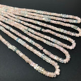 Morganite Beads, Gemstone Beads, Jewelry Supplies for Jewelry Making, Wholesale Beads, Natural Morganite, 12.5" Strand AAA Quality