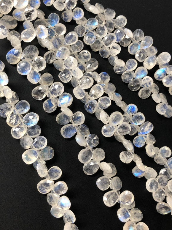 Rainbow Moonstone Beads, Moonstone Beads, Gemstone Beads, Jewelry Supplies, Wholesale Beads, AAA+ Quality, 7x6mm -10x7mm, 9.75