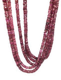 Natural Tourmaline Beads, Gemstone Beads, Pink Tourmaline Heishi Beads, Tourmaline Beads, Wholesale Beads, 5.5mm - 6mm, 13.25" Strand