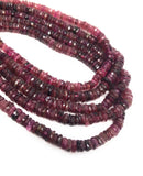 Natural Tourmaline Heishi Beads, Gemstone Beads, Tourmaline Beads, Pink Tourmaline Beads, Jewelry Supplies, Wholesale Beads, 13.5" Strand