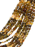 Natural Petro Tourmaline Oval Beads, Gemstone Beads, Tourmaline Beads, Wholesale Bulk Beads, AAA Quality - 6x5mm - 9x6mm , 12.5" Strand