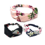 Printed Floral Turban Elastic Headband, Knotted Headwrap for Girls, Turban Elastic Headband for Women, 1 Pc