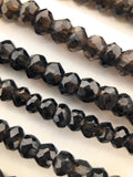 Natural Smokey Quartz Gemstone Beads, Jewelry Supplies for Jewelry Making, Wholesale Bulk Gemstone Beads, 13" Strand
