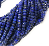 Lapis Lazuli Gemstone Beads, Natural Gemstone Beads, Beading Supplies for Jewelry Making, Wholesale Bulk Beads, 4.5mm - 5mm, 13" Strand