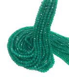 Green Onyx Beads, Gemstone Beads, Wholesale Beads, Bulk Beads, Jewelry Supplies fir Jewelry Making, 4-5mm, 13" Strand