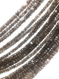 Gray Moonstone Beads, Gemstone Beads, Jewelry Supplies, Jewelry Making, Wholesale Beads, Bulk Beads, 13.5" Strand