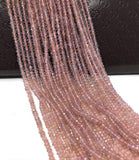Pink / Purple Chalcedony Beads, Gemstone Beads, Jewelry Supplies for Jewelry Making, Wholesale Beads, Bulk Beads, 3.5- 4.5mm, 13" Strand